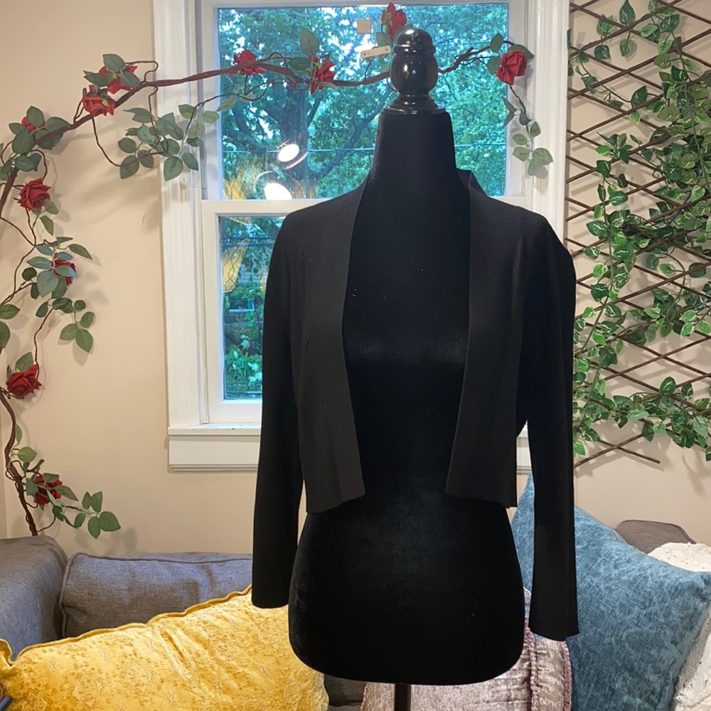Calvin Klein black short sweater/ cardigan